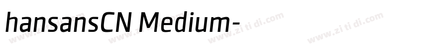 hansansCN Medium字体转换